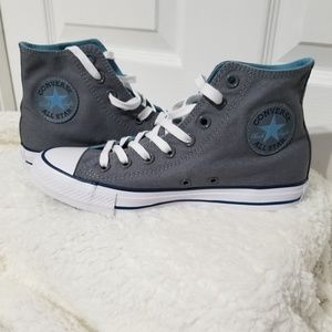 grey and blue converse